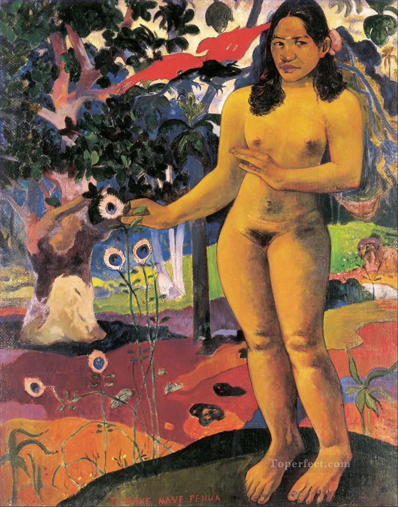 Tierra encantadora Paul Gauguin impresionismo desnudo Pintura al óleo